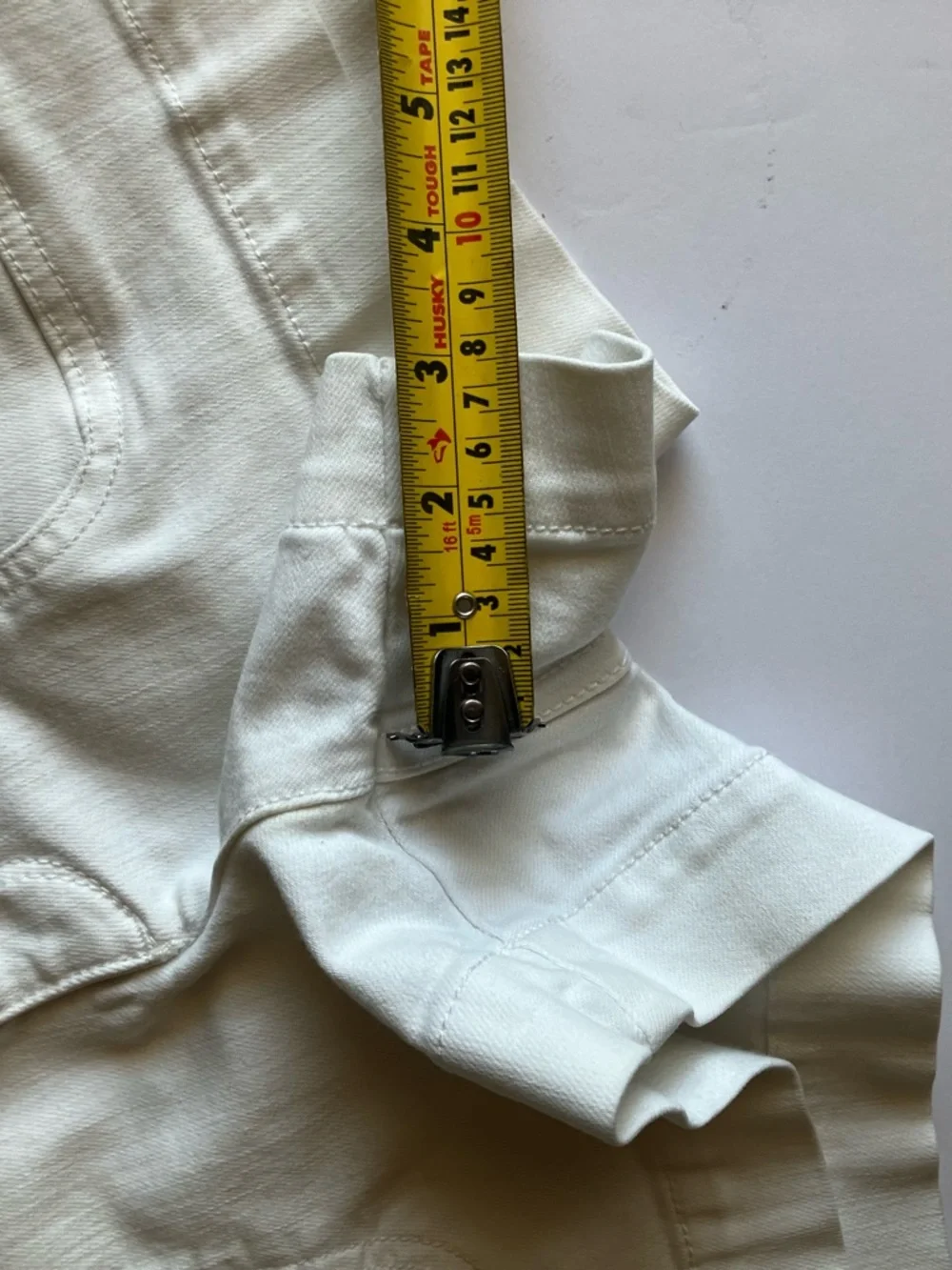 Anthropologie White High-Rise Denim Shorts - Picture 9 of 14